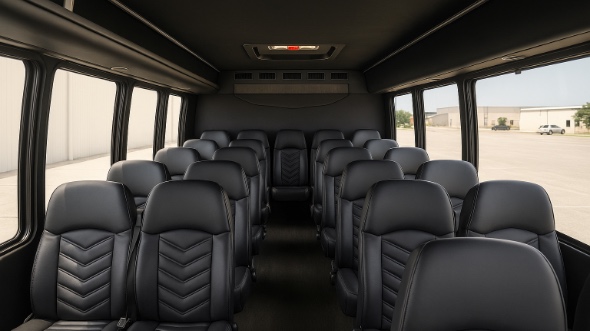 pasadena 25 passenger minibus interior