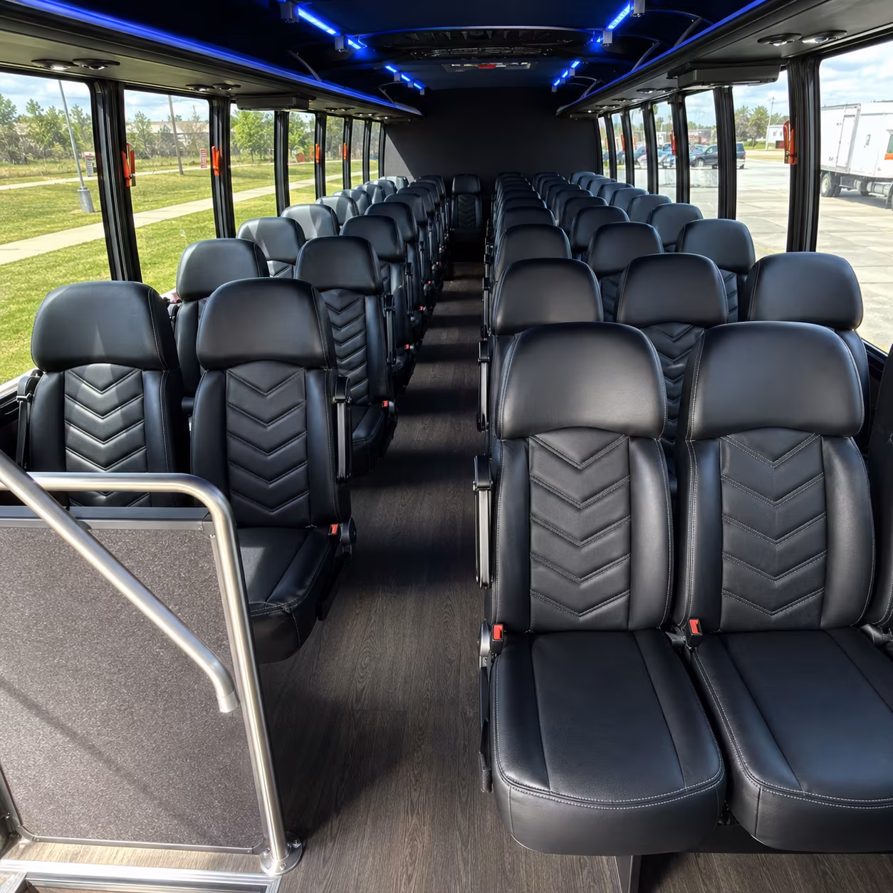 Pasadena Airport Shuttle & Transportation party bus interior