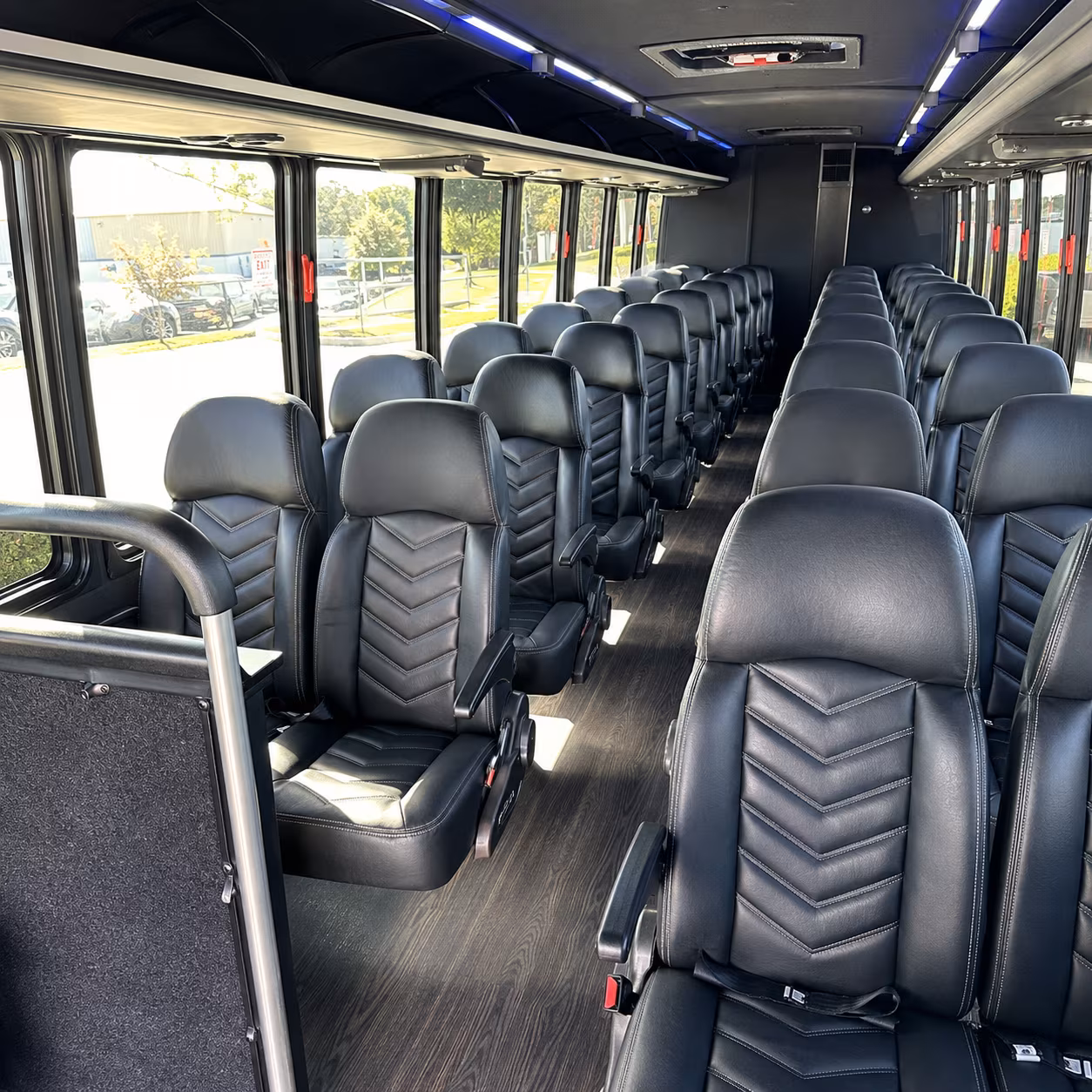 Pasadena Corporate Transportation party bus exterior