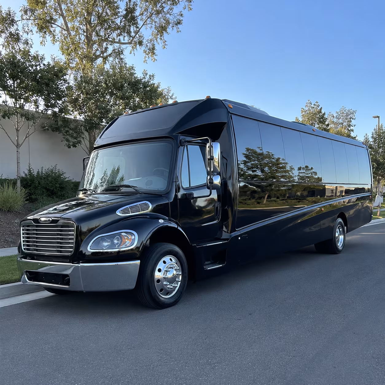 Pasadena Corporate Transportation party bus exterior