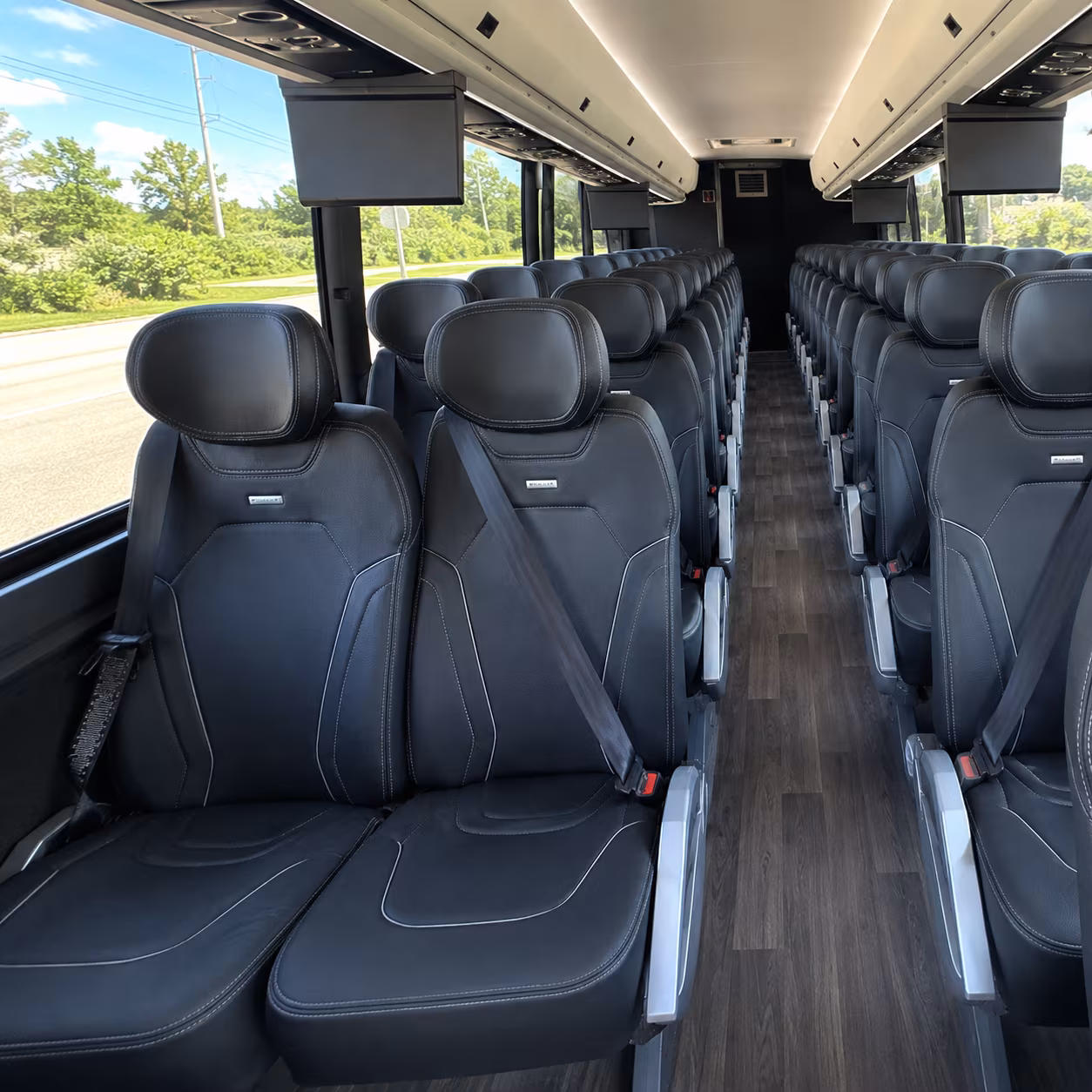 Pasadena Corporate Transportation party bus exterior