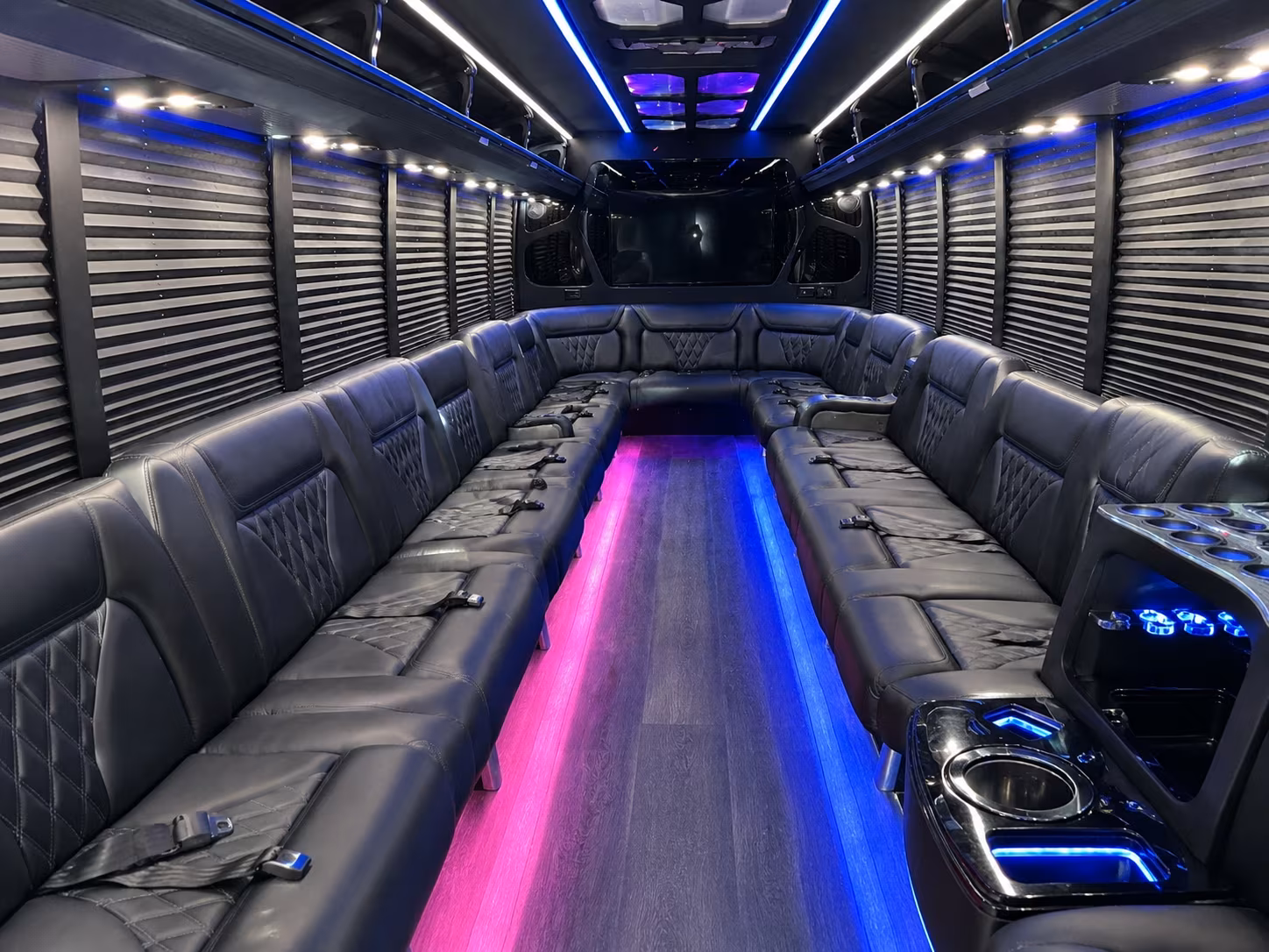 Pasadena Prom & Homecoming Transportation party bus exterior