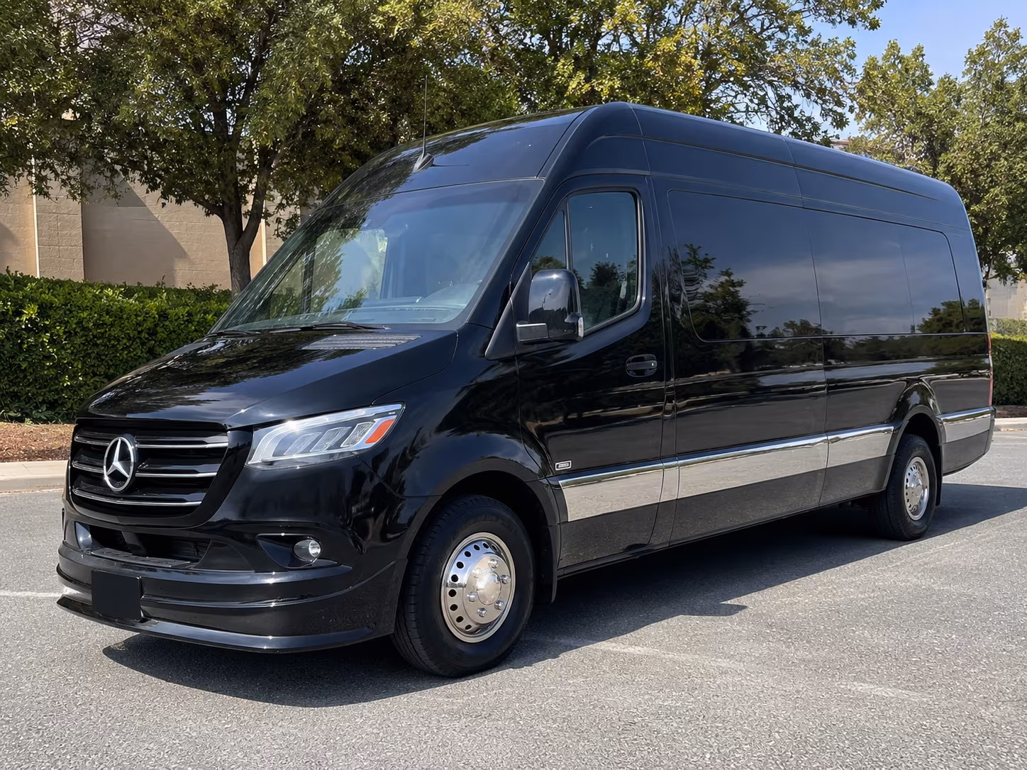 Pasadena School Event Transportation party bus exterior