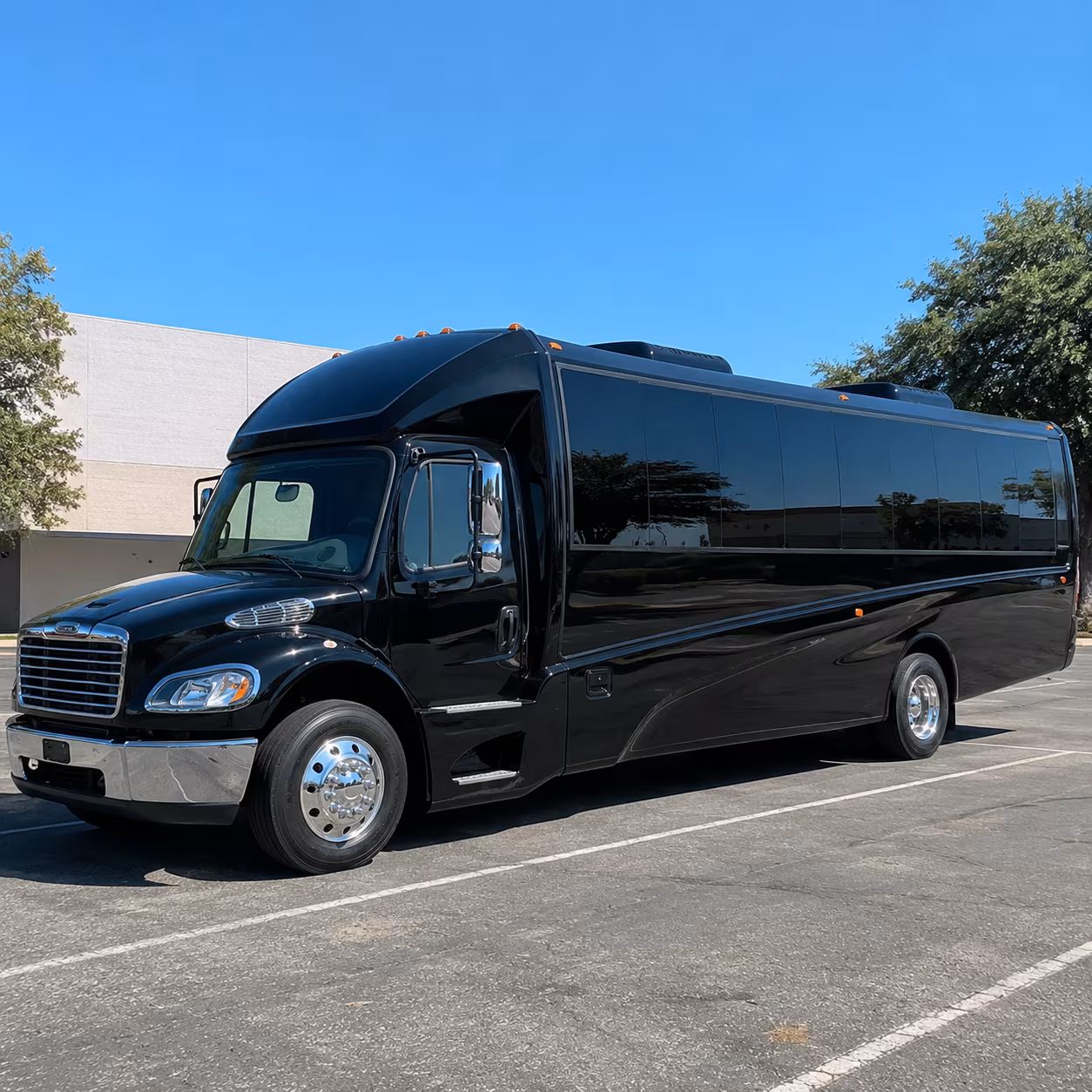 Pasadena School Event Transportation party bus interior